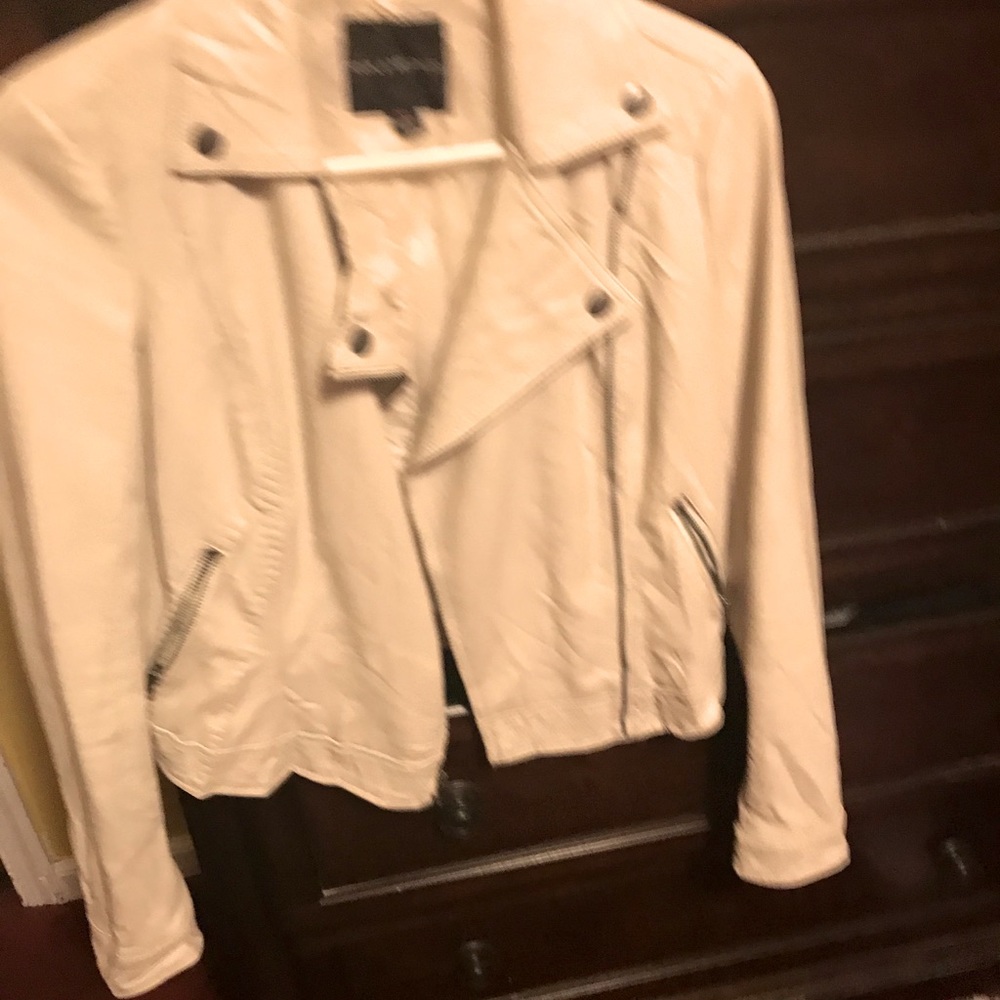Ladies faux leather jacket